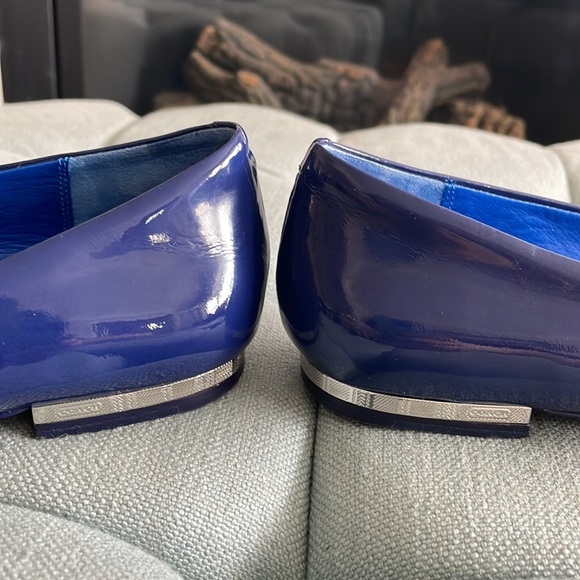 Coach Wesley Blue Patent Leather Flats - Picture 11 of 16